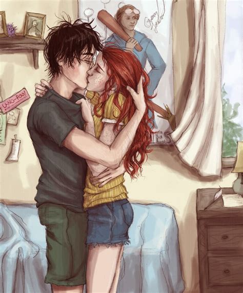 Harry Potter And Ginny Weasley Kissing Fan Art