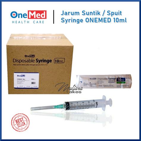 Suntikan 10cc OneMed Onehealth Disposable Syringe 10ml Spuit Spet