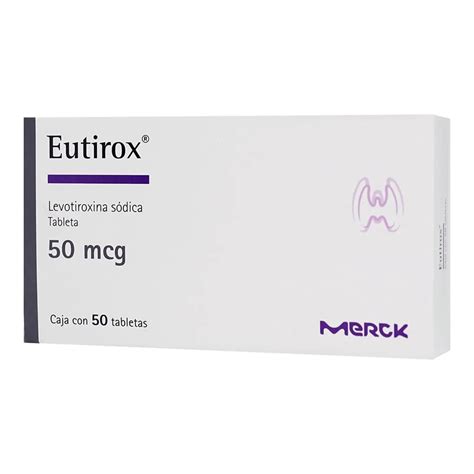 Eutirox 50 Mcg 50 Tabletas Levotiroxina Sódica