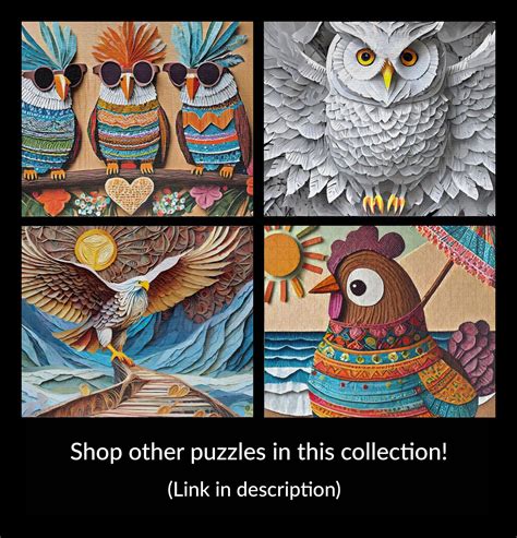 Great Horned Owl Puzzle Unique Gift For Bird Lover Black And White Ai