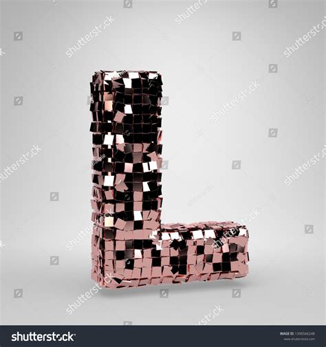 Rose Gold Disco Ball Uppercase Letter Shutterstock