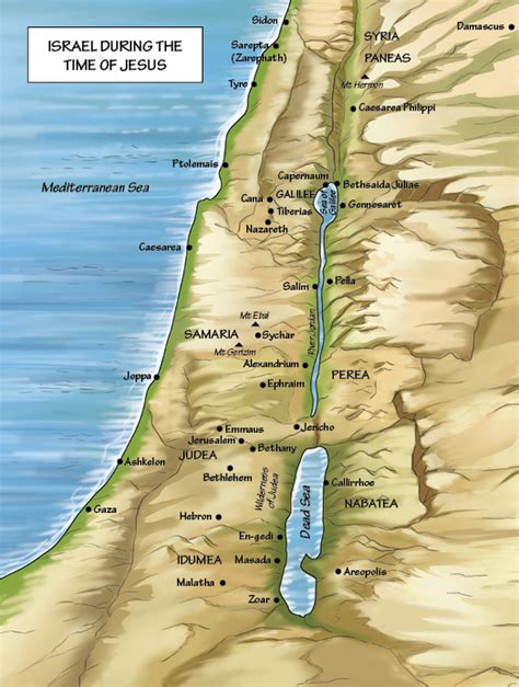 Map Of Nazareth In Biblical Times