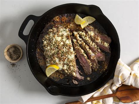 Blue Cheese Crusted Flank Steak