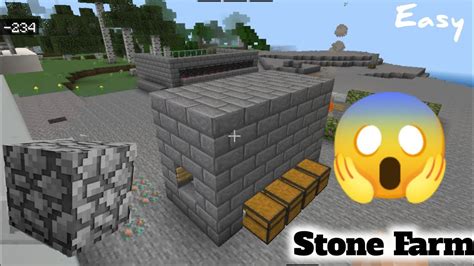 EASY STONE FARM IN MINECRAFT Chekboyprince YouTube