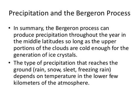 The Bergeron Process