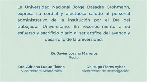 Feliz D A Del Trabajador Universitario Noticias Universidad