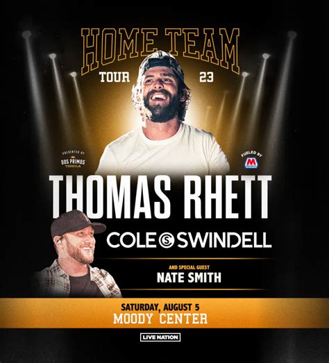 HometeamTour23 Thomas Rhett W Cole Swindell Nate Smith In