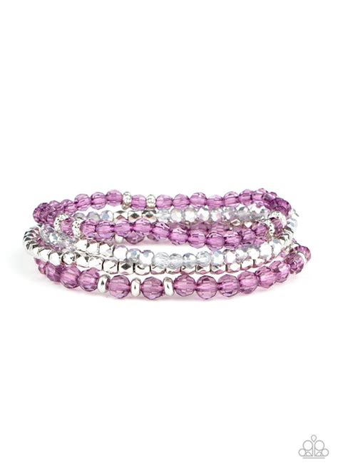 Paparazzi Crystal Crush Purple Bracelet