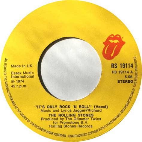 The Rolling Stones It S Only Rock N Roll Vinyl 7 45 RPM Single