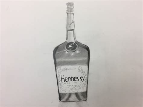 11+ Hennessy Bottle Drawing - ChannanElena