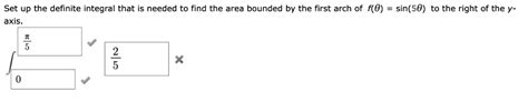 Solved Set Up The Definite Integral That Is Needed To Find The Area