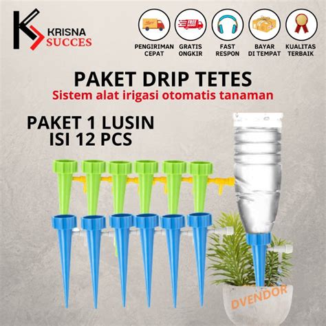 Jual Drip Tetes Tutup Botol Spike Irigasi Penyiram Tanaman Otomatis