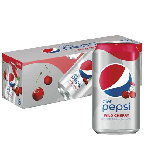 Diet Pepsi Wild Cherry Soda 12 Fl Oz 12 Count