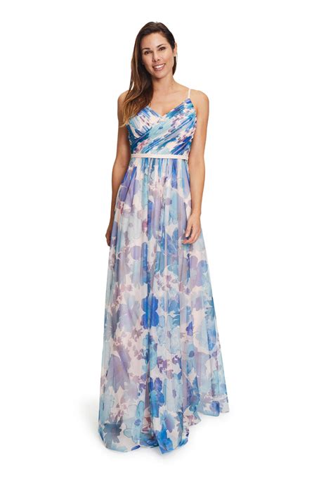 Vera Mont Damen Abendkleid Mit Blumenprint Kaufen Engelhorn