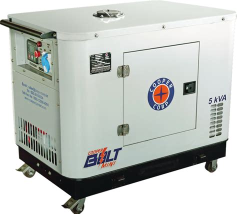 5 Kva Cooper Diesel Generator Single Phase At Rs 175000piece In New