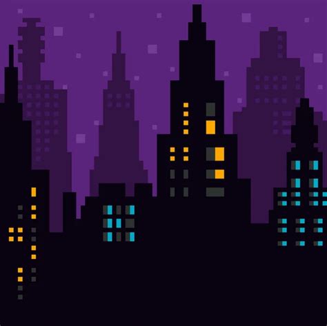 16 Bit City Background