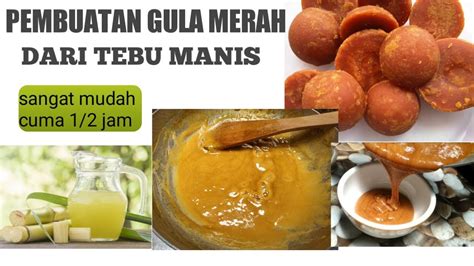 Pembuatan Gula Merah Karamel Dari Tebu Manis Di Rumah Mudah Cepat