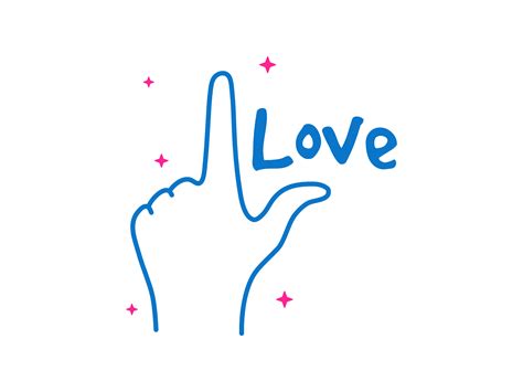 L Sign Hand Gesture for Love Graphic by Musbila · Creative Fabrica