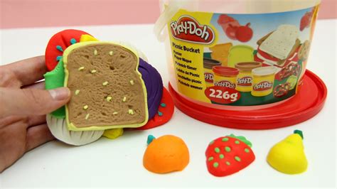 Play Doh Sandwich Recipe Playset Play Dough Toy By Lababymusica YouTube