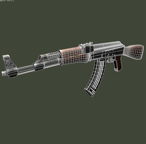 Free Ak 47 3d Model Turbosquid 1366032