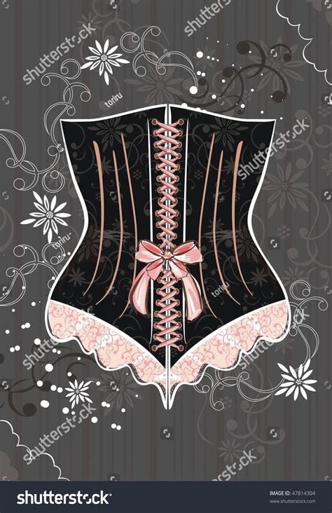 Corset Stock Vector Illustration Shutterstock