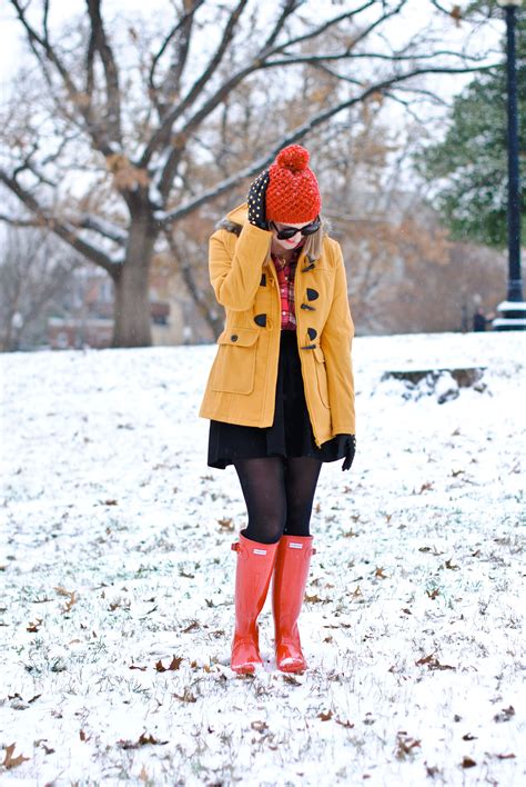 Snow Day A Lacey Perspective DC Fashion Blog Hunter Boots Snow