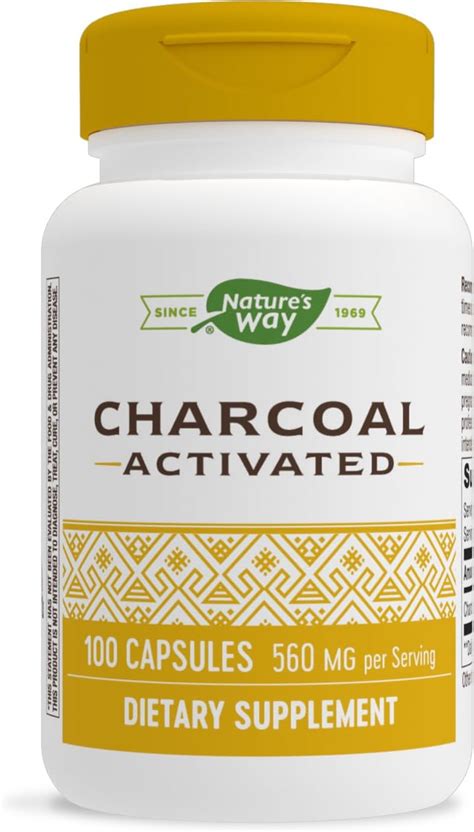 Nature S Way Activated Charcoal 100 Count Amazon Mx Salud Y