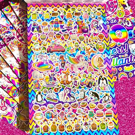 Lisa Frank Sticker Book Over 600 Stickers Sticker Sheets Etsy