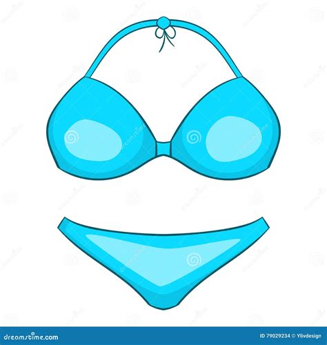 Bikini Icon Cartoon Style Stock Vector Illustration Of Icon 79029234