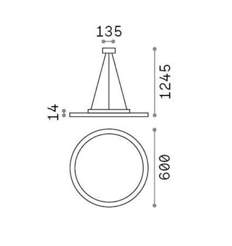 Ideal Lux Fly Slim Sp D K