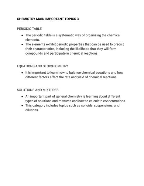 Chemistry MAIN Important Topics 3 - CHEMISTRY MAIN IMPORTANT TOPICS 3 ...