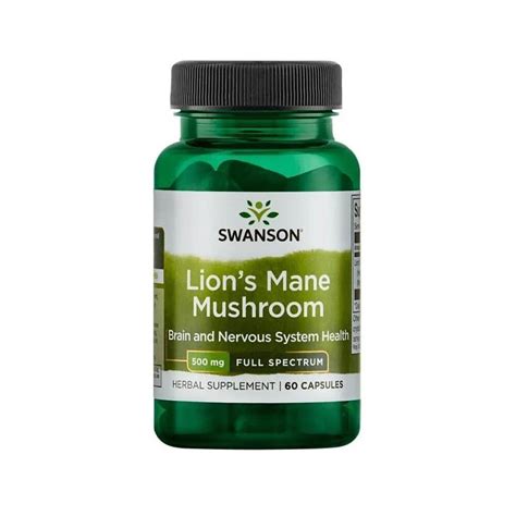 Köp Swanson Full Spectrum Lion S Mane Mushroom 500mg 60 Caps Hos