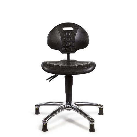 ESD Cleanroom Chair With Castors 510mm 630mm Static Safe Environments Ltd