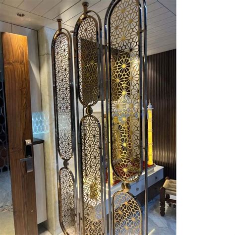 Gold Ss Pvd Coating Partition At Rs 1200 Sq Ft In Moradabad ID