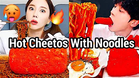 Flaming Hot Cheetos With Spicy Fire Noodles No Talking Hot Cheetos