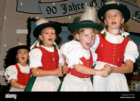 Bavarian Folk Dancers Schuhplattler High Resolution Stock Photography