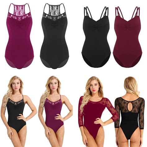 Women Adults Dancewear Costume Camisole Gymnastics Ballet Dance Leotard