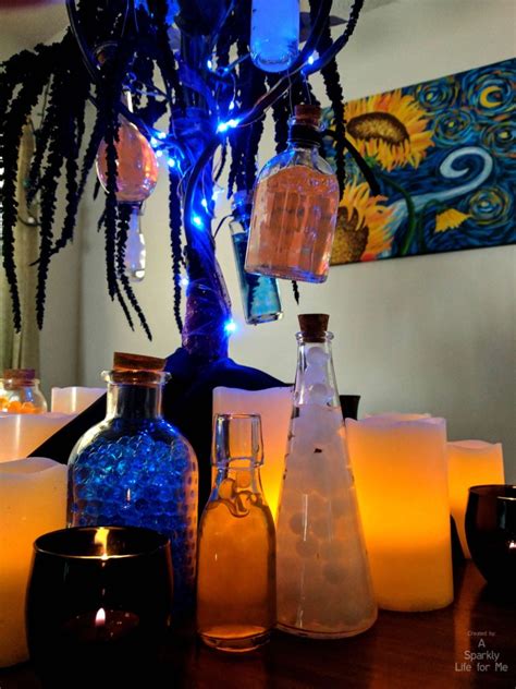 Glowing Potion Tree Table Decor And Video Tutorial A Sparkly Life For Me