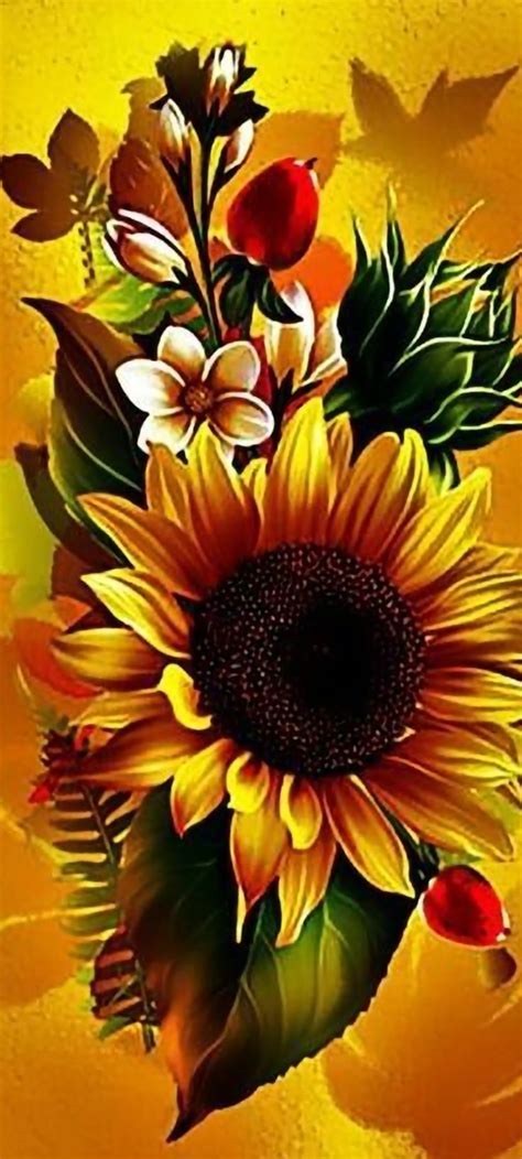 Pin By Osama On Flower Wall Paper Sunflower Artwork Sunflower