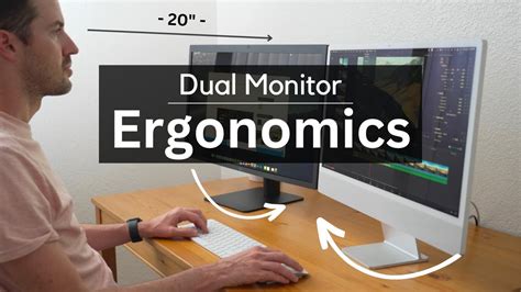 The Best Dual Monitors And Positioning For Ergonomics Youtube