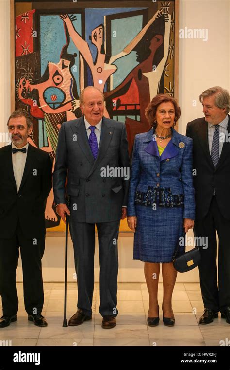 Madrid Spain 4th Of April 2017 Emeritus Spanish Kings Juan Carlos I