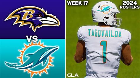 Dolphins Vs Ravens Week Simulation Madden Rosters Ps