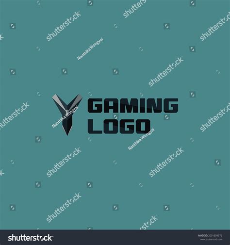 Y Gaming Logo Type Polygon Royalty Free Stock Vector 2001609572