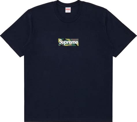 Buy Supreme Box Logo Tee 'Navy' - FW23T57 NAVY | GOAT