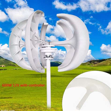 Buy Shzicmy Wind Turbine Generator 600w 1224v Lantern Type 5 Blade