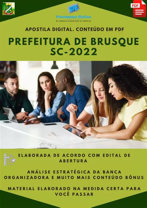 Provimento Efetivo Concursos Apostila Pref Brusque SC Agente