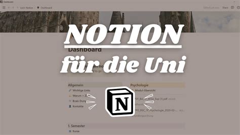 Studium Planen Mit Notion So Organisierst Du Dein Semester