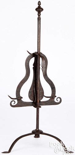 Wrought Iron Meat Roasting Spit 18th19th C Sold At Auction On 18th April Pook And Pook