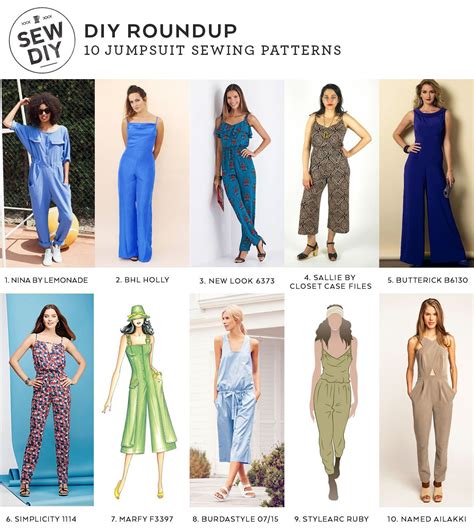 Diy Roundup 10 Jumpsuit Sewing Patterns — Sew Diy Jumpsuit Pattern Sewing Jumpsuit Pattern