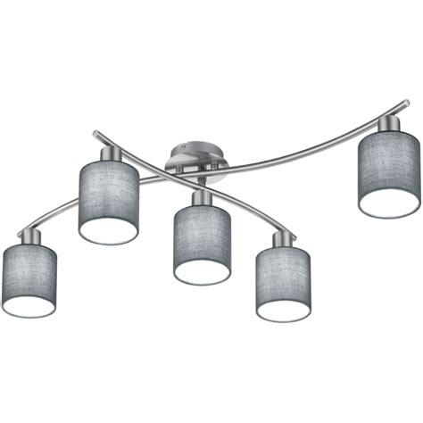 Trio Lighting Garda loftlampe grå 605400511